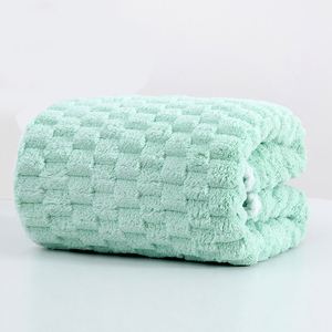 Ensemble de serviettes en microfibre de velours corail doux personnalisé, serviettes de bain blanches - Product Image 4