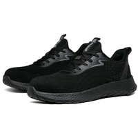 Zapatos de Seguridad Ligeros para Hombre, Cómodos, Negros, Casuales, Antideslizantes, Zapatillas Deportivas, ODM OEM, Zapatos de Trabajo