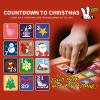 CAYI 2026 Jouets de construction de Noël, ensembles de blocs de construction avec lumière LED, décorations de Noël, cadeaux de Noël pour enfants