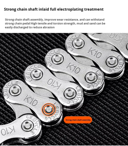 Chaîne <span class=keywords><strong>de</strong></span> vélo professionnelle personnalisée avec logo OEM, 1/2x11/128 pouces, 7-12 vitesses, pour systèmes <span class=keywords><strong>de</strong></span> transmission <span class=keywords><strong>de</strong></span> VTT et <span class=keywords><strong>de</strong></span> vélo <span class=keywords><strong>de</strong></span> <span class=keywords><strong>route</strong></span> à 21, 24, 27, 30 vitesses - Product Image 5