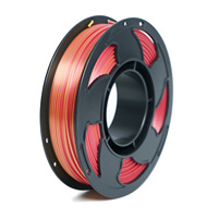 [0.25kg] Filamen PLA Sutra Dual & Tri Warna 1.75mm untuk Printer 3D, Filamen Bi-Warna 250g, Filamen Sutra Multiwarna PLA Kecepatan Tinggi