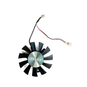 Ventilateur GPU 65MM 2PIN DC 12V 0.35A GA71S2H adapté pour ZOTAC GeForce GTX1050 <span class=keywords><strong>GTX</strong></span> <span class=keywords><strong>1050</strong></span> <span class=keywords><strong>Ti</strong></span> <span class=keywords><strong>OC</strong></span> 4GB GDDR5 GTX1660 1650 1660S - Product Image 3
