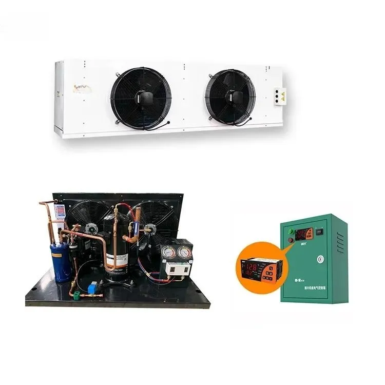 Condensador evaporador de ventilador frío utilizado para unidades de condensación de refrigeración, salas refrigeradas, congeladores
