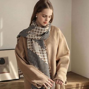 2024 Custom Logo Fashionable Elegant Winter Printed Polyester Long <b>Scarf</b> Shawls for Women Garment Accessories YHK0056 - Product Image 2