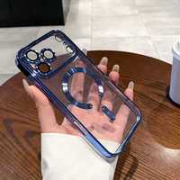 TPU souple pour iPhone 17 Air Magnet Clear Cell Phone Case Magnetic Phone Cases Cover pour iPhone 12 Mini 13 14 Pro Max Plus 15 16