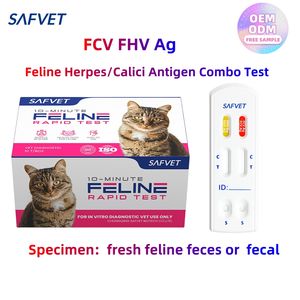 무료 샘플 고양이 헤르페스바이러스 칼리시바이러스 Fcv Fhv 항원 검사 키트 고양이 헤르페스 바이러스 글로벌 공급 수의학용 - Product Image 3