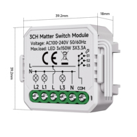 Interruptor de Luz Inteligente Tuya Zigbee con Control Táctil, Compatible con WiFi, Interruptores y Enchufes de Pared para Hogar Inteligente