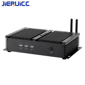 7*24hours Working 2rs232 Industrial Fanless Mini Computer Core I3 I5 I7 Industrial Pc Case