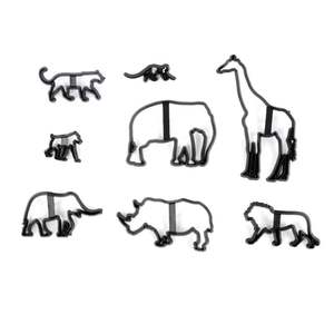 Cortador <span class=keywords><strong>de</strong></span> Galletas <span class=keywords><strong>de</strong></span> Animales, Elefante <span class=keywords><strong>de</strong></span> Plástico, León, <span class=keywords><strong>Jirafa</strong></span>, Leopardo, <span class=keywords><strong>Fondant</strong></span>, Safari, Silueta, Molde para Pasteles, Herramientas <span class=keywords><strong>de</strong></span> Decoración, 8 Unidades - Product Image 6