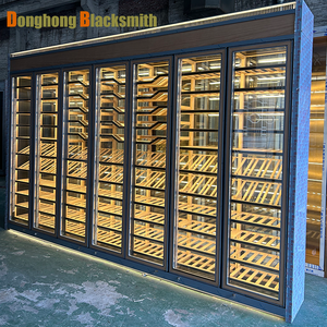 Thương mại cấp sang trọng đôi cửa kính cửa im lặng hoạt động công suất lớn thép không gỉ Tủ rượu - Product Image 3