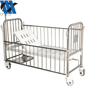 BDB01 однофункциональная педиатрическая кровать из нержавеющей стали с каркасом для детской больничной медицинской койки - Product Image 2