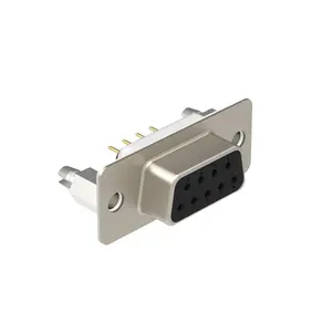 Denentech Groothandel Hoge Kwaliteit Dual Rij D-Sub Connector 9pin Female Straight Dip D-Sub Connectoren