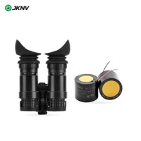 Teropong Penglihatan Malam JKNV PVS31 Gen2+ Fosfor Putih dengan Tabung Penguat Gambar Layar Pelangi MX10160 FOM2000 Resolusi 64Lp/mm