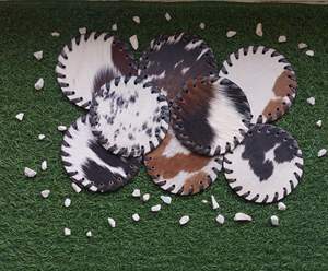 Ensemble de 6 sous-verres absorbants en papier, sous-verres pour tasses à thé, tapis multicolores en fourrure, protection contre les taches, respectueux de l'environnement, promotionnels - Product Image 3