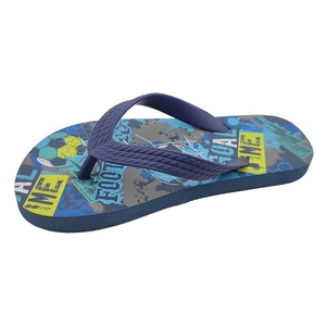Wholesale Boys Football <b>Flip</b> <b>Flops</b> Custom Soccer Print Beach Sandals Non Slip <b>Sports</b> Style Summer Slippers - Product Image 1