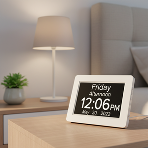 Nouvelle horloge murale LED 3D moderne blanche CHEETIE CP047 2026, fabriquée <span class=keywords><strong>en</strong></span> Corée, grande taille, avec alarme numérique et fonction horloge de voiture - Product Image 1