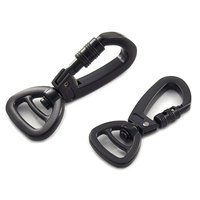 Vente en gros de fermoirs pivotants en métal de luxe imperméables noirs pour chiens, avec verrouillage, 16 mm, 20 mm, 25 mm, pour sacs et sacs à main