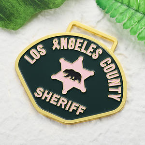 Medallas de premio de esmalte chapado en oro de alta calidad, logotipo de Metal, aleación de Zinc, Medalla personalizada, juegos al aire libre, medalla de Honor de acabado - Product Image 3