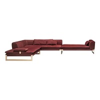 Modernes modulares Nubuk gewebe Luxus-Wohnzimmer-Sofa garnitur Werkseitig gelieferte Qualität Bequemes Kunstleder L-Form