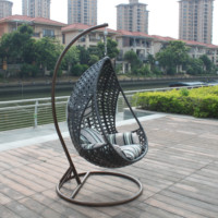 Balançoire de patio mobilier d'extérieur balcon jardin osier oeuf suspendu balançoire chaises