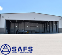 Hangar d'avion préfabriqué en structure métallique SAFS, grande portée, pour le stockage d'avions