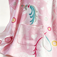 Wholesale Luxury Custom Pure Cotton Eco-Friendly Modern Turkish Sand Free Quick-Dry Printed Child Beach Towel Hooded Poncho