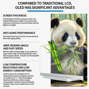 <span class=keywords><strong>Monitor</strong></span> de pantalla OLED táctil transparente interactivo inteligente publicidad cartelera de pantalla de señalización Digital - Product Image 4