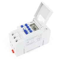 Saklar pengatur waktu daya otomatis 220V tipe rel Din THC15A sakelar kontrol waktu hemat energi maks 30A. Masa perpanjangan arus