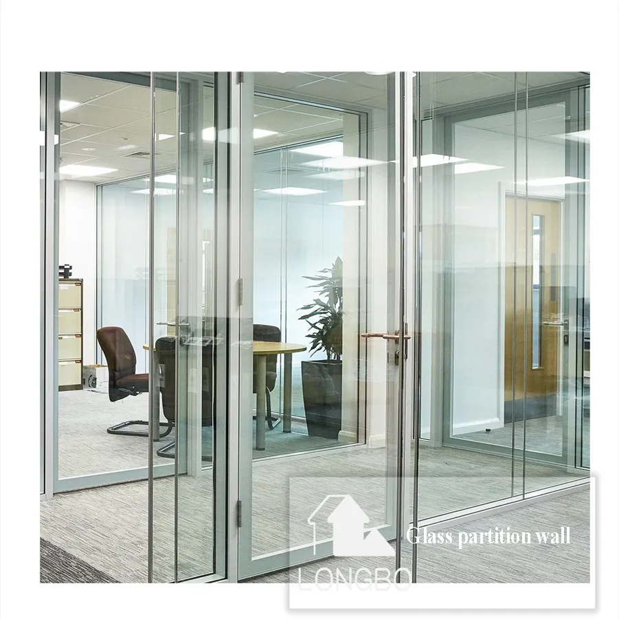 Manufacturer factory wholesale price office soundproof glass partition wall