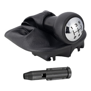 Peugeot Car Gear <b>Knob</b> Black Leather Ergonomic <b>Shift</b> <b>Knob</b> For Peugeot 307 Citroen Models - Product Image 1