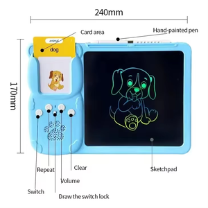 Tavoletta LCD per Disegno, Flashcard Cognitive per Bambini, Giocattolo Educativo Parlante con Batteria al Litio in Plastica ABS - Product Image 4