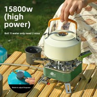 Réchaud à gaz portable de camping cinq étoiles avec brûleur séparé en acier inoxydable, capacité 3-5 personnes, équipement de cuisson extérieur pour barbecue et pique-nique