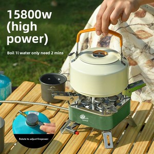 Fornello a <span class=keywords><strong>Gas</strong></span> Portatile a Cinque Stelle con Acciaio Inossidabile, Capacità 3-5 Persone, Attrezzatura per Barbecue e Picnic all'Aperto - Product Image 3