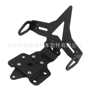 Soporte de matrícula de motocicleta Zuqing para Yamaha Mt-07 Fz-07 2013-2023, cola corta, acero inoxidable negro - Product Image 4