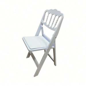 Modern White Gladiatorial Vinyl Padded Resin Wimbledon <b>Chairs</b> for Wedding Parties and Events <b>Folding</b> Design - Product Image 1