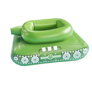 Şişme su oyuncak şişme tankı Floates şişme Tank havuz şamandıra su topu ile su tabancası oyunu oyuncak plaj - Product Image 1