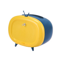 Multifunctionele Home Decoratie Grappige Creatieve Desktop Plastic Tissue Doos Met Mobiele Telefoon Houder Beugel