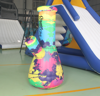 Le tabagisme géant gonflable de publicité extérieure Bongs le becher gonflable de ballons bong le modèle gonflable de conduites d'eau de becher de fumée