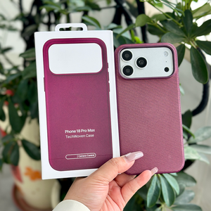 เคสโทรศัพท์มือถือ L155 คุณภาพสูง ดีไซน์ทันสมัย ผลิตจากวัสดุทอแบบแม่เหล็ก สำหรับ iPhone 18 Pro Max ป้องกันการกระแทก ลายผ้าลินิน - Product Image 1