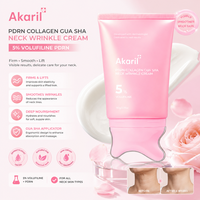Akaril 90g PDRN Collagène Crème Anti-rides Cou et Décolleté Gua Sha 5% Volufiline Raffermissante Lissante Élastifiante Testée Dermatologiquement