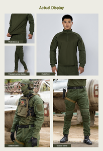En Stock Uniforme A7 Chemise et <span class=keywords><strong>Pantalon</strong></span> de Combat Tactique de <span class=keywords><strong>Chasse</strong></span> Avec Genouillères - Options Personnalisées OEM/ODM - Product Image 6
