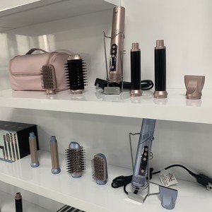 5 In 1 Hot Air Comb Styler With Brushless Motor Fast Heating Blue Rose Gold Black Hair Dryer With Interchangeable Nozzles - Product Image 1