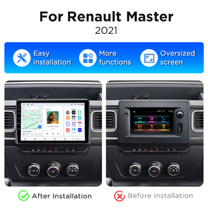 Autoradio Android Junsun 10 pouces pour Renault Master 2019-2022, Bluetooth, GPS, navigation, lecteur DVD de voiture - Product Image 2