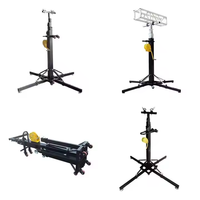 Soporte de Elevación Plegable Portátil de Hierro para Exteriores con Manivela, 6M, para Altavoces Line Array, Capacidad de Carga 200kg