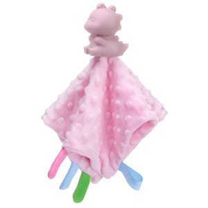 Baby Comfort Blanket Teether Chewable Towel Plush Toy For Newborns 0-12 Months Bpa Free Silicone Soothing Sleep Aid - Product Image 3