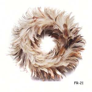 Ghirlanda floreale piuma di natale ghirlanda per la porta di casa finestra della parete della festa di nozze di ringraziamento autunno autunno decorazione - Product Image 4