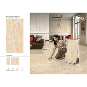 Luxury Crema 600x1200mm Glazed Porcelain Floor And <b>Wall</b> Slab Tiles Wholesale Price for Africa - Product Image 4