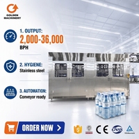 Usine d'embouteillage d'eau purifiée clé en main SASO CE avec moteur PLC automatique, capacité de 2000 à 20000 BPH, ligne de production d'eau potable en bouteilles et en sachets pour l'Arabie Saoudite