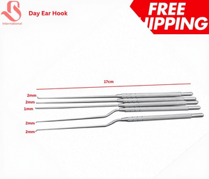 BISONS Instrumento Quirúrgico Manual de Gancho Auricular, Certificado CE ISO13485, de Acero Inoxidable de Alta Calidad para Uso en Clínicas ORL y Hospitales, Venta al por Mayor - Product Image 1