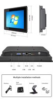 Tablette PC industrielle embarquée Wintronix 15/17/19 pouces, écran tactile tout-en-un, compatible Win7/8/10/Linux, 2 Go-16 Go de RAM, 32 Go-256 Go de stockage